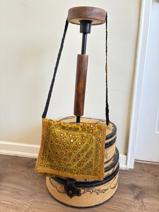 MIRROR WORK CROSSBODY BAG