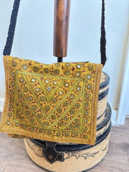 MIRROR WORK CROSSBODY BAG