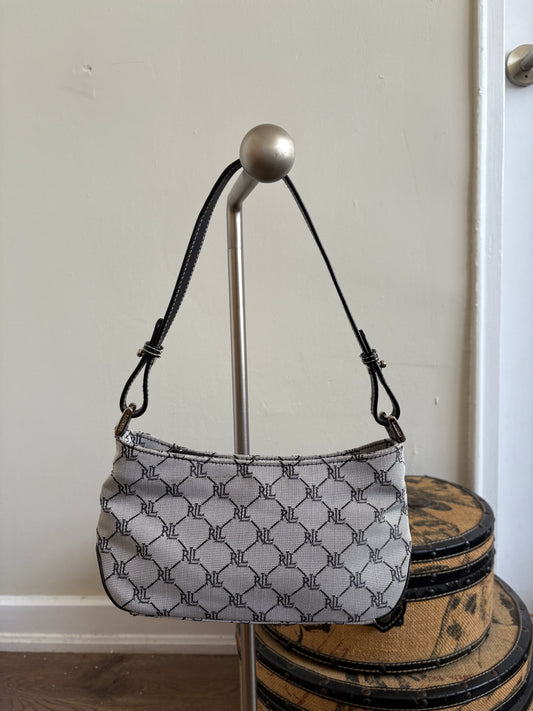 MONOGRAMMED RALPH LAUREN SHOULDER BAG