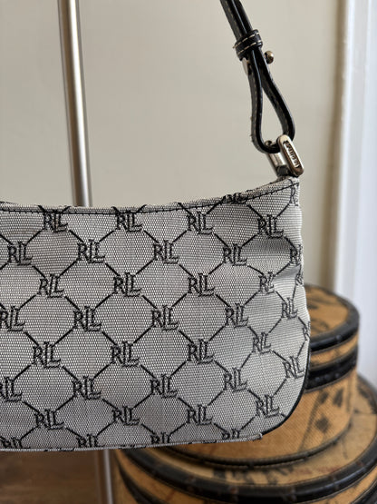 MONOGRAMMED RALPH LAUREN SHOULDER BAG