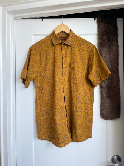 MUSTARD AARONG MENS BUTTON UP
