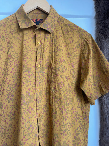 MUSTARD AARONG MENS BUTTON UP