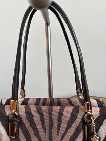 Madison Small Madeline Zebra Print East/West Satchel