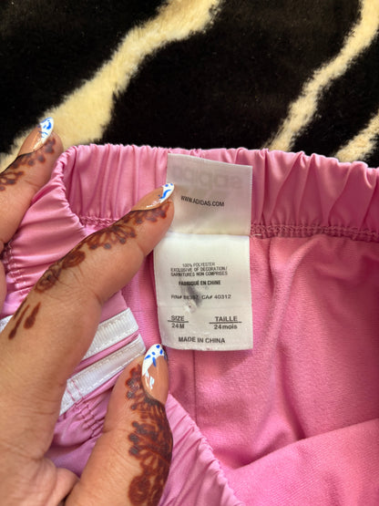 PINK ADIDAS TRACK PANTS - 24M
