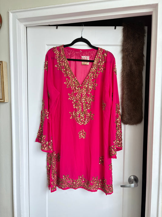 PINK AND GOLD TUNIC