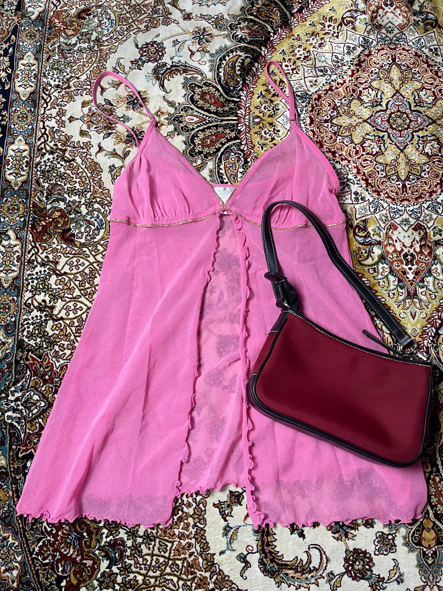 RED NYLON NINE WEST PURSE