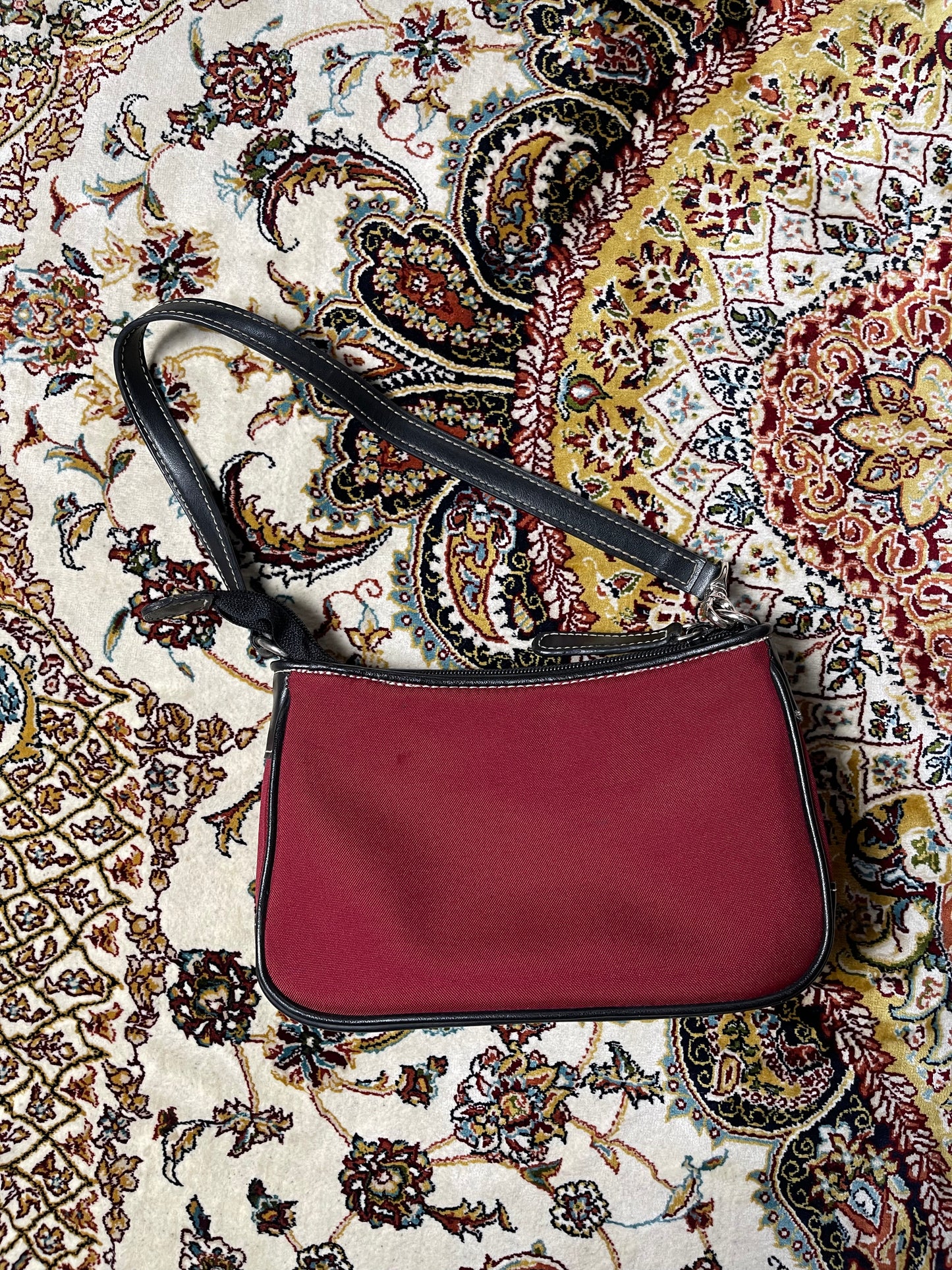 RED NYLON NINE WEST PURSE