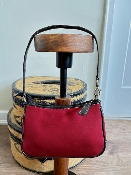 RED NYLON NINE WEST PURSE