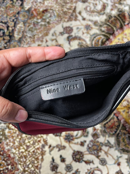 RED NYLON NINE WEST PURSE