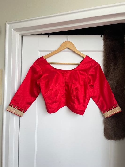 RED SAREE BLOUSE