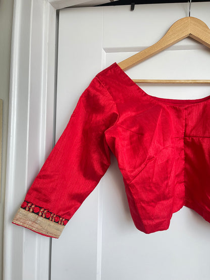 RED SAREE BLOUSE