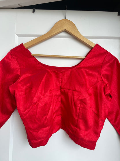 RED SAREE BLOUSE
