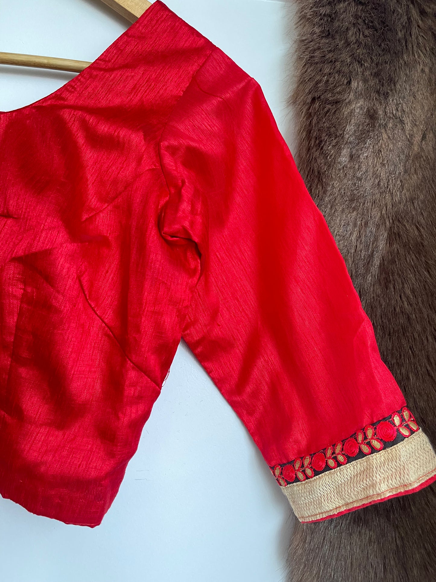 RED SAREE BLOUSE