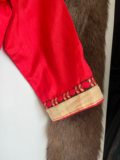 RED SAREE BLOUSE