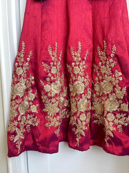 ROYAL RED ANARKALI SET