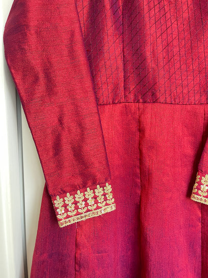 ROYAL RED ANARKALI SET