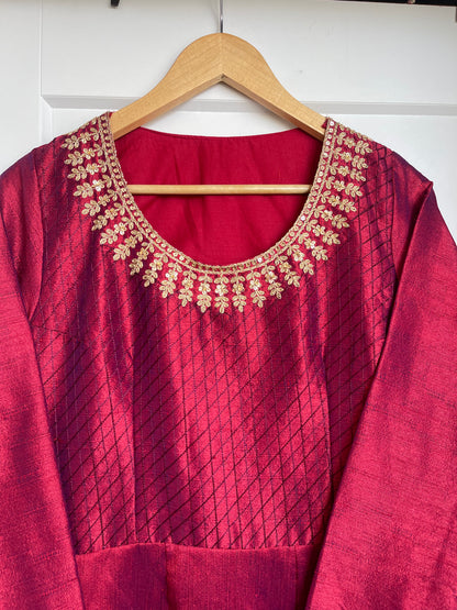 ROYAL RED ANARKALI SET