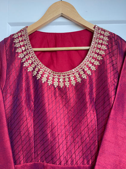 ROYAL RED ANARKALI SET
