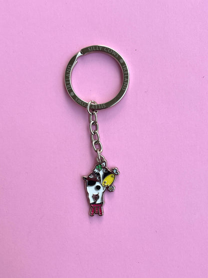 SILLY COW KEYCHAIN