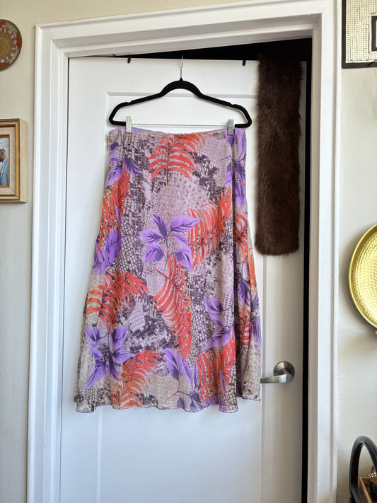 TROPICAL PRINTED MAXI SKIRT