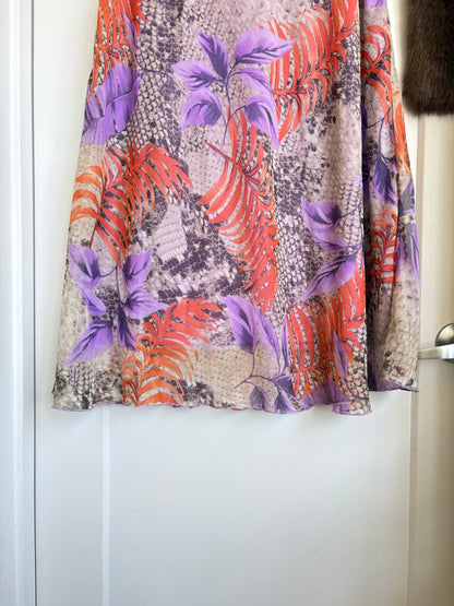 TROPICAL PRINTED MAXI SKIRT
