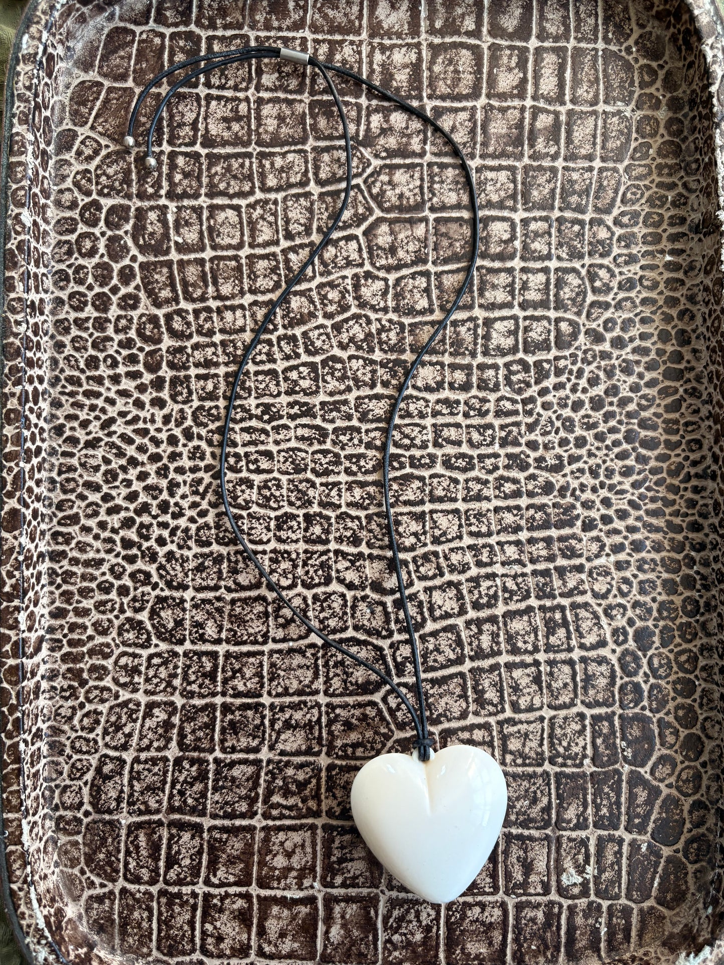 UPCYCLED HEART PENDANT NECKLACE