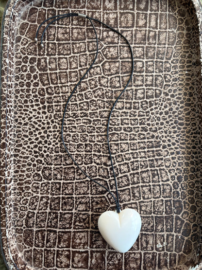 UPCYCLED HEART PENDANT NECKLACE