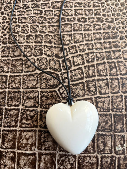 UPCYCLED HEART PENDANT NECKLACE