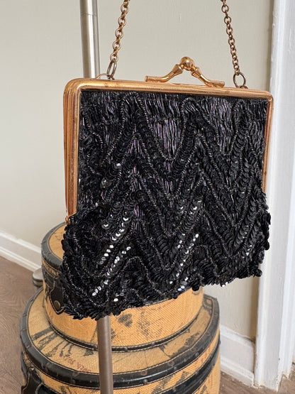 VINTAGE 60s HONG KONG BEADED PURSE