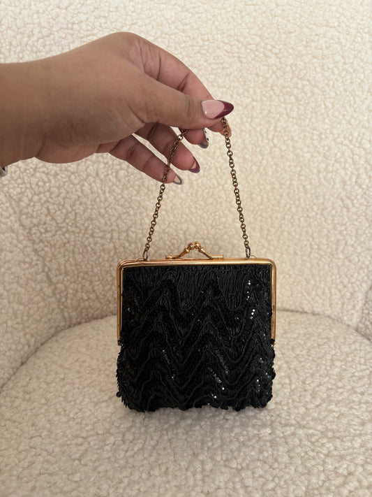 VINTAGE 60s HONG KONG BEADED PURSE