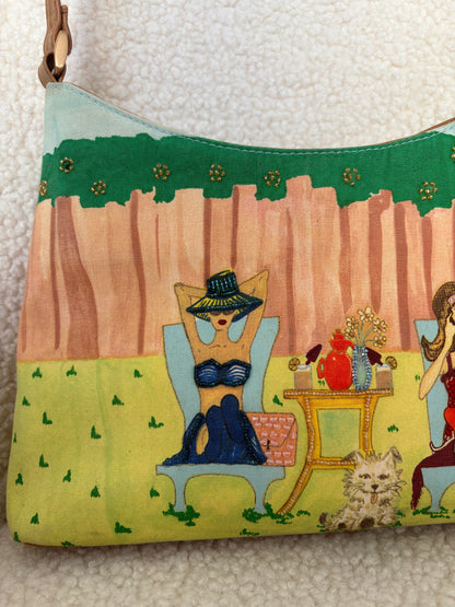 VINTAGE 90s BUENO BEADED CONVERTIBLE BAG