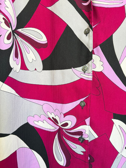 VINTAGE ABSTRACT PATTERN BUTTON DOWN