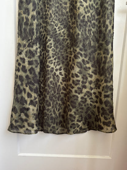 VINTAGE ANIMAL PRINT MAXI DRESS