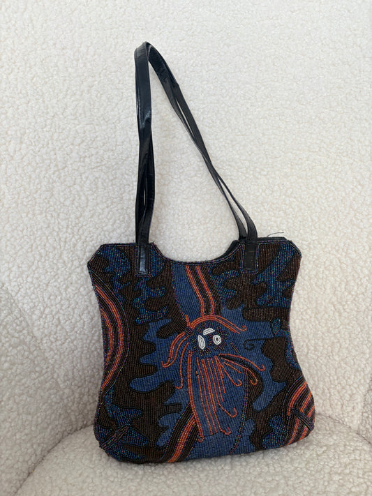 VINTAGE BEADED ART DECO BAG