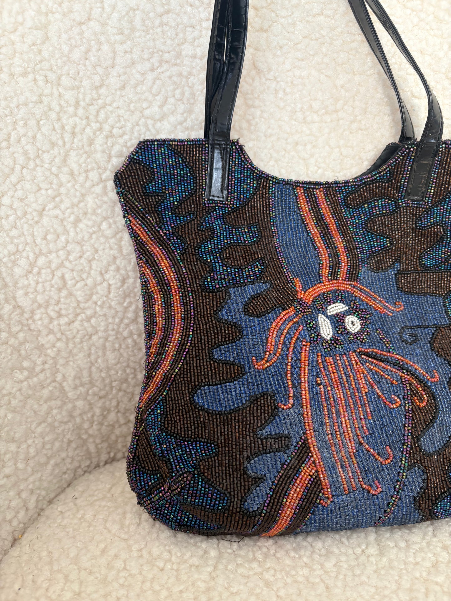 VINTAGE BEADED ART DECO BAG