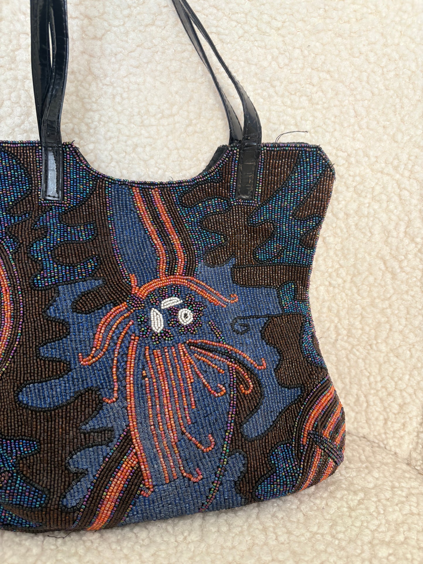 VINTAGE BEADED ART DECO BAG