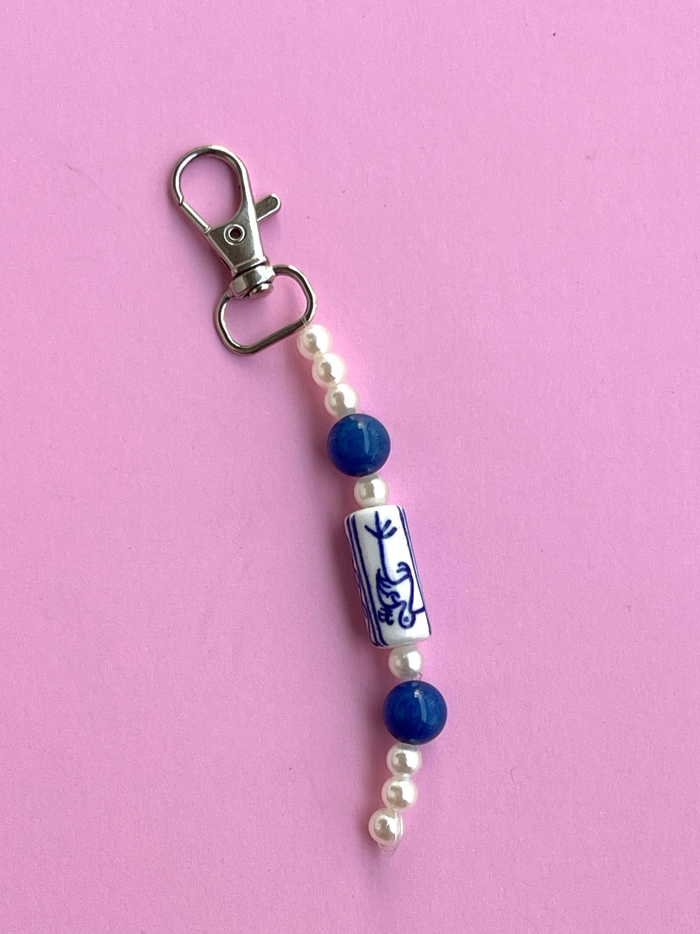 VINTAGE BEADED BAG CHARM