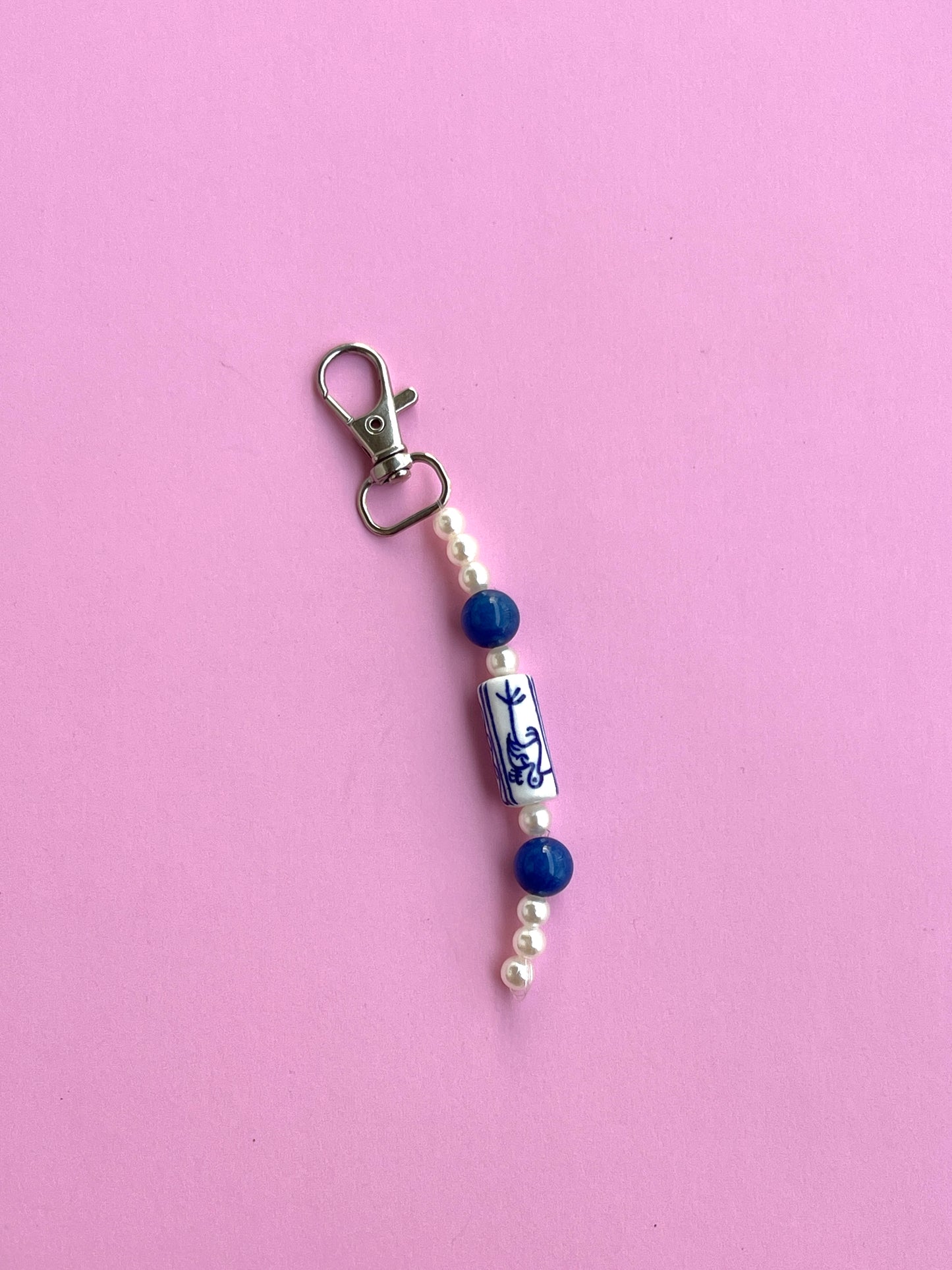 VINTAGE BEADED BAG CHARM