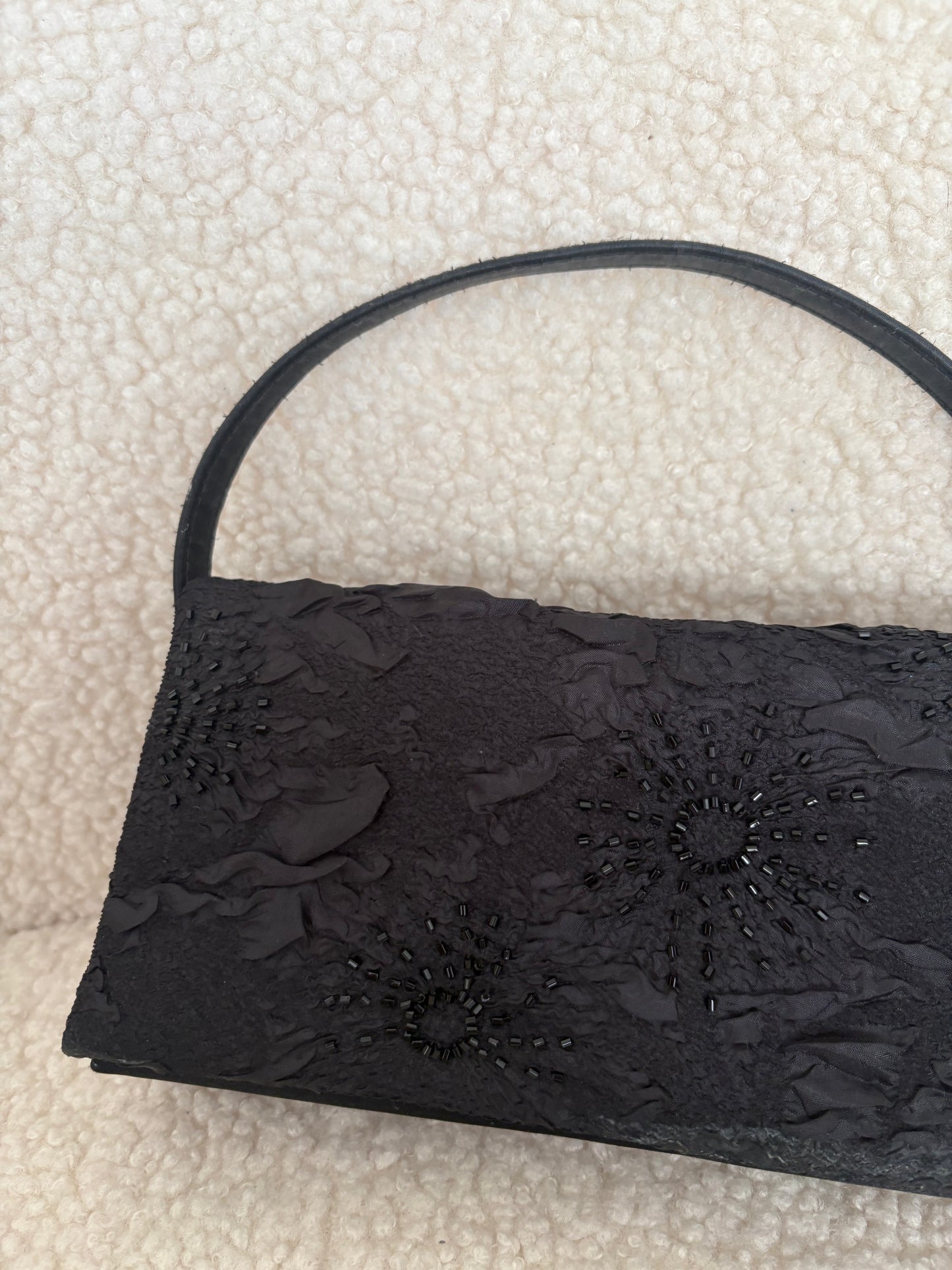 VINTAGE BLACK SEQUIN BAG