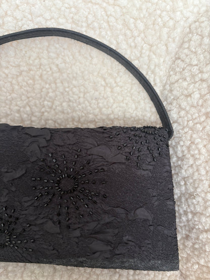 VINTAGE BLACK SEQUIN BAG
