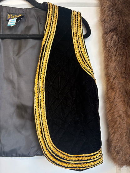 VINTAGE BLACK VEST  - S