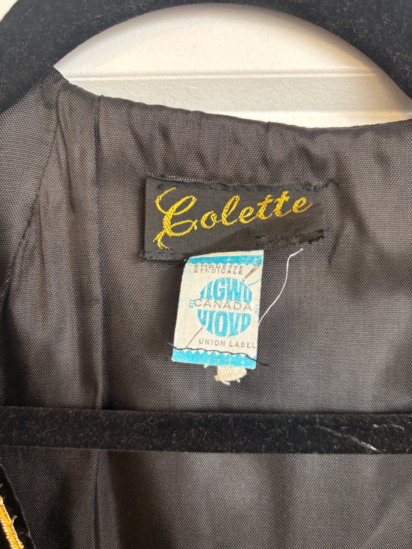 VINTAGE BLACK VEST  - S