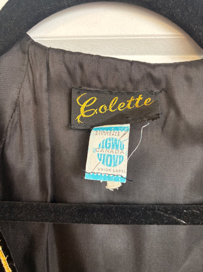 VINTAGE BLACK VEST  - S