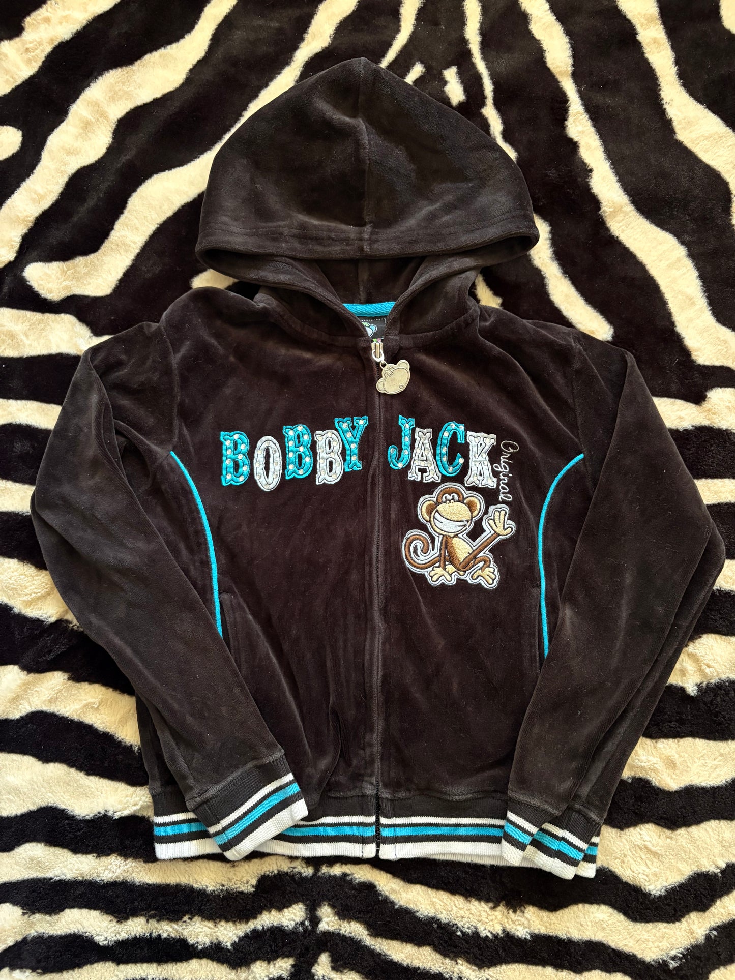 VINTAGE BOBBY JACK VELOUR KIDS HOODIE  - 8
