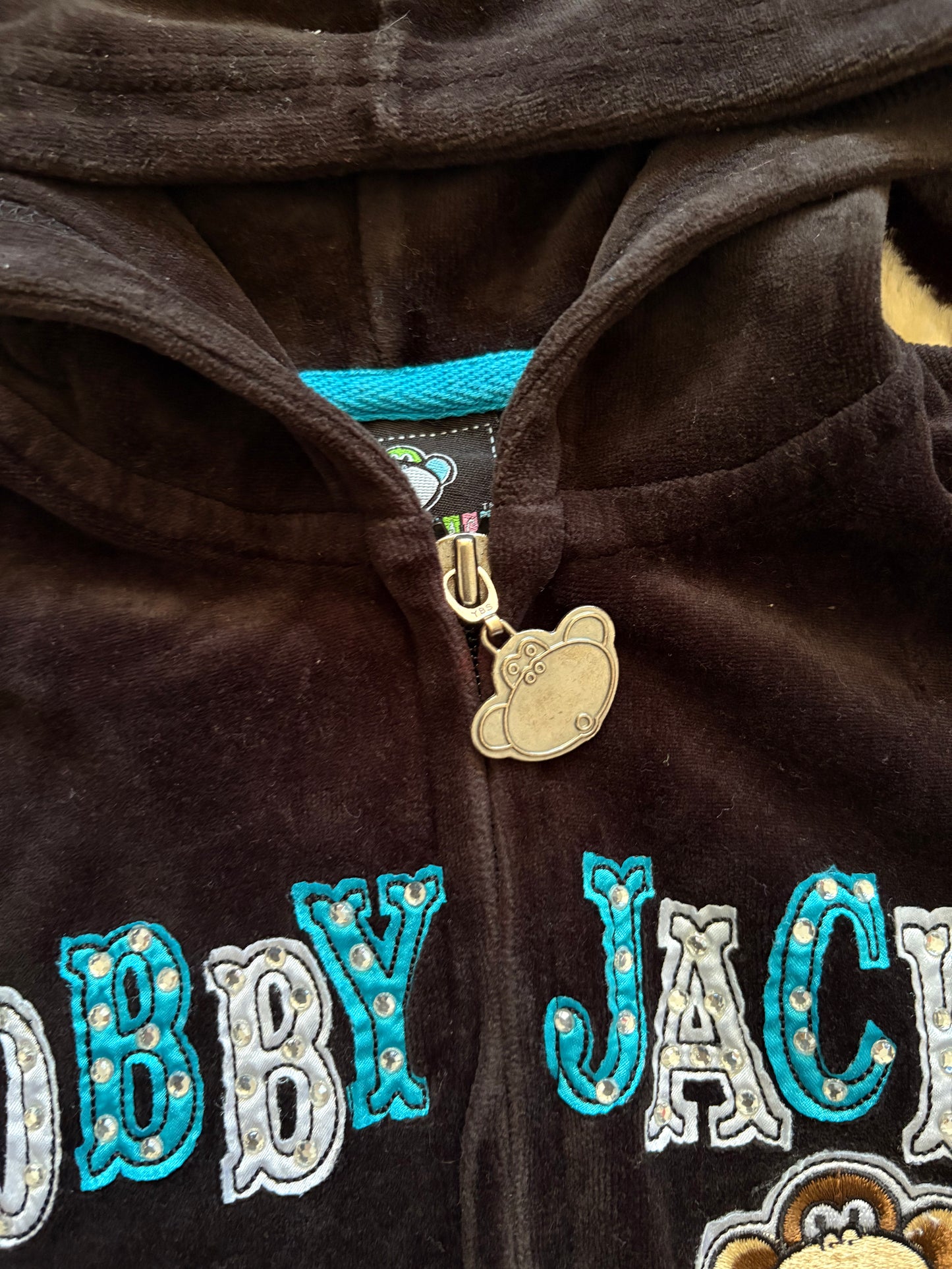 VINTAGE BOBBY JACK VELOUR KIDS HOODIE  - 8