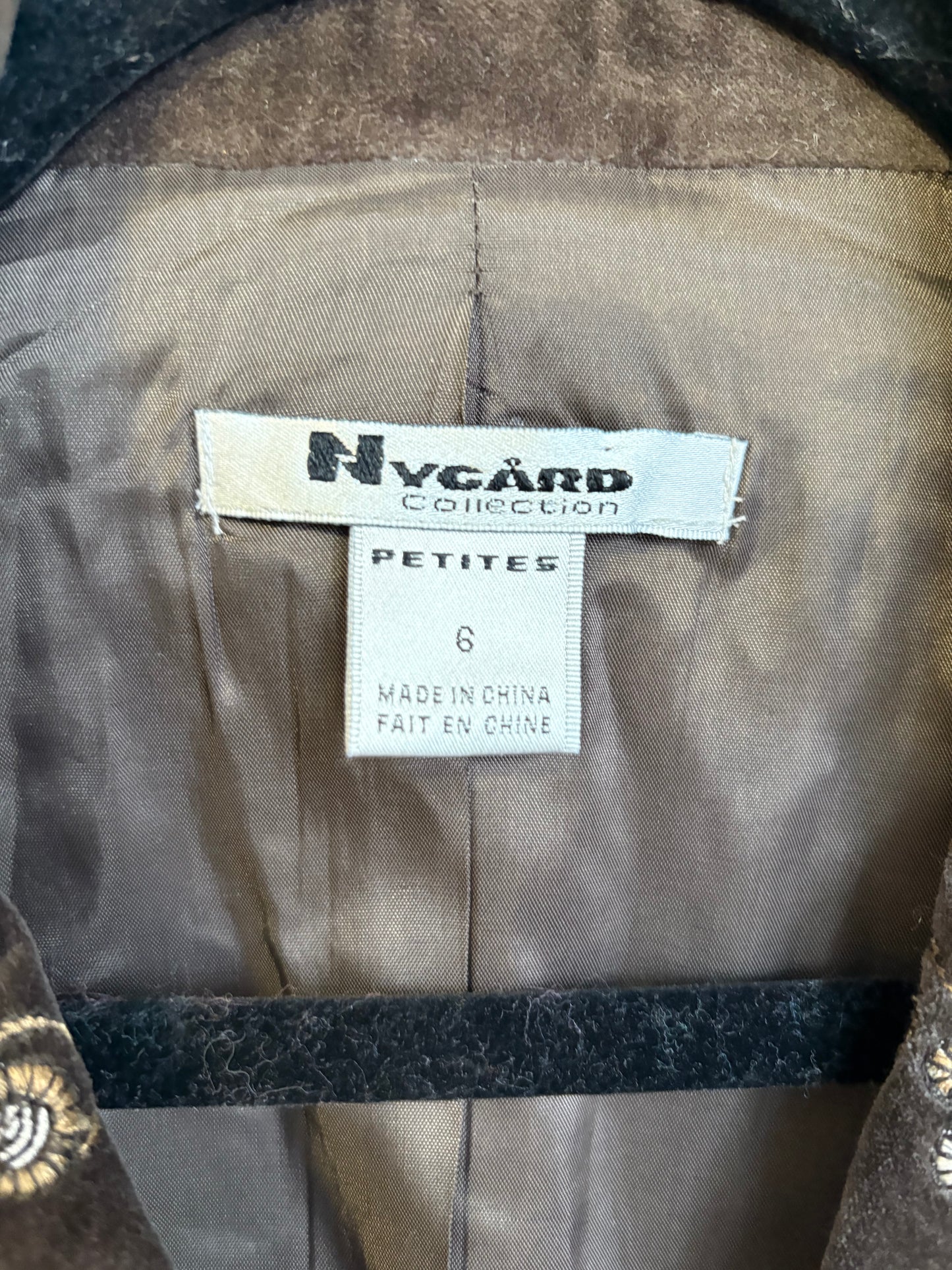 VINTAGE BROWN VELVET BLAZER