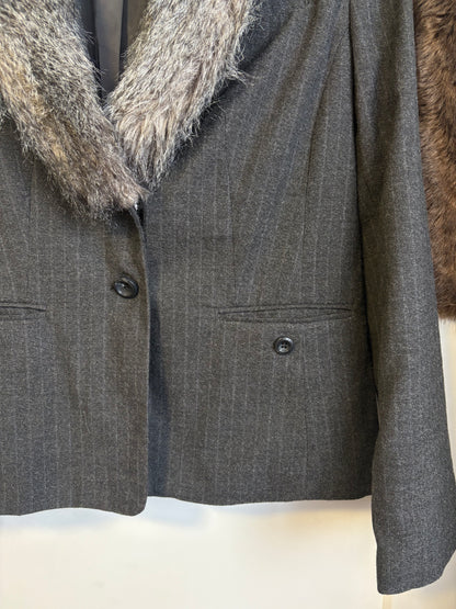 VINTAGE CHAPTER ONE BLAZER WITH REMOVABLE TRIM FUR