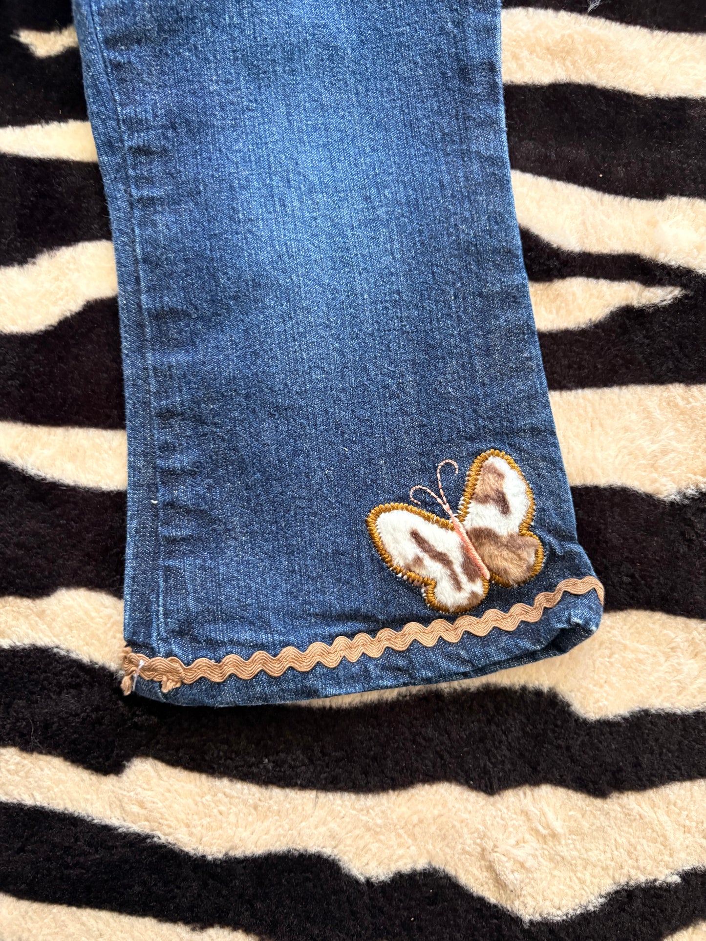 VINTAGE CHILDRENS PLACE DENIM BELLBOTTOM JEANS  - 24M