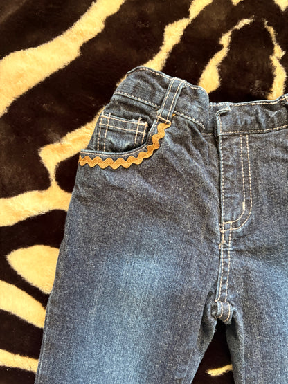 VINTAGE CHILDRENS PLACE DENIM BELLBOTTOM JEANS  - 24M