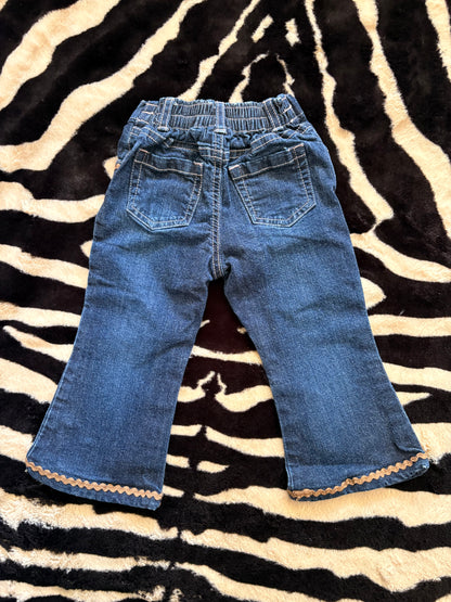 VINTAGE CHILDRENS PLACE DENIM BELLBOTTOM JEANS  - 24M